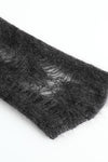 SWAYING/KNIT mohair hollow floral pullover (with suspenders) SW23AW1T51 dark gray PS64